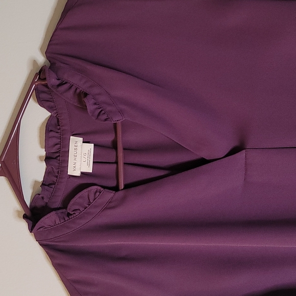 Van Heusen large plum sleeveless top - Picture 2 of 4